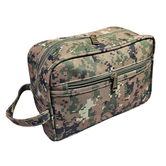 Mens Travel Dopp Kit Shave Large Travel Toiletry Bag - Picture 2 of 3